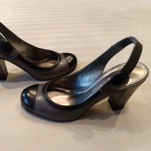 Vince Camuto Gray Leather Pump, 6M